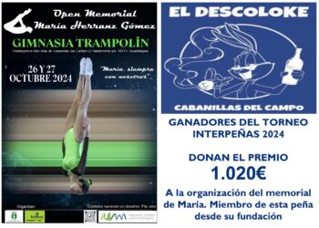 Cabanillas. “El Descoloke” dona su premio del Interpeñas a la organización del Memorial María Herranz