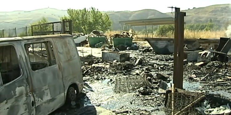 El punto limpio de Huete queda inoperativo tras el incendio 1 incendio