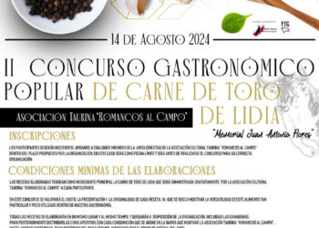 II edición del Concurso Gastronómico Popular de Carne de Toro de Lidia “Romancos al Campo”