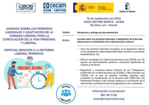 ACESANC y ACEM celebran la próxima semana sendas jornadas sobre jornada laboral y conciliacón