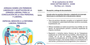 ACESANC y ACEM celebran la próxima semana sendas jornadas sobre jornada laboral y conciliacón