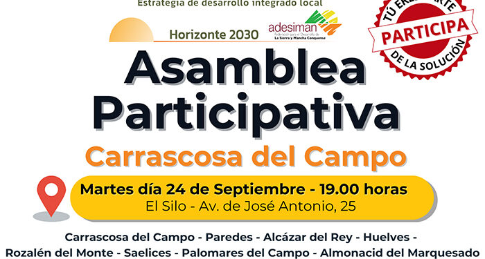 ADESIMAN pone en marcha el Proceso de Participación Investigación Acción de Desarrollo Territorial 1 ADESIMAN pone en marcha el Proceso de Participación Investigación Acción de Desarrollo Territorial