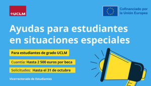 Abierto el plazo de solicitud de ayudas para estudiantes en situaciones especiales matriculados/as en grado en la UCLM