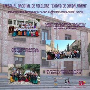 El 8 de septiembre se celebrará el I Festival Nacional de Folclore ‘Ciudad de Guadalajara’