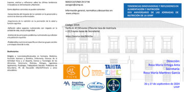 La UIMP Cuenca acoge el XXV Aniversario de las Jornadas Nutrición “Tendencias innovadoras y reflexiones en Alimentación y Nutrición”