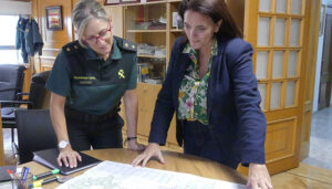 La subdelegada del Gobierno en Guadalajara visita la Comandancia de la Guardia Civil