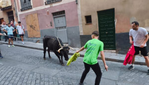 La vaquilla de la mañana deja ocho incidencias y un traslado al hospital de Cuenca