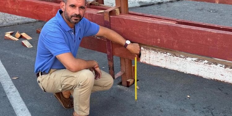 El Ayuntamiento de Guadalajara advirtió de un error de montaje de las talanqueras hace una semana y ya ha sido subsanado