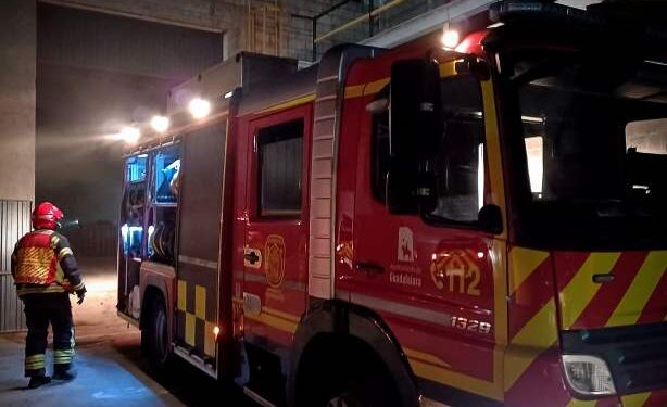 Controlado un pequeño incendio en la central térmica de la Red de Calor de Guadalajara 1 Bomberos Ayuntamiento de Guadalajara
