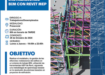 Abierto el plazo de inscripción para el curso gratuito de Modelado y gestión de instalaciones BIM con Revit MEP de CEOE-Cepyme Guadalajara