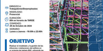 Abierto el plazo de inscripción para el curso gratuito de Modelado y gestión de instalaciones BIM con Revit MEP de CEOE-Cepyme Guadalajara