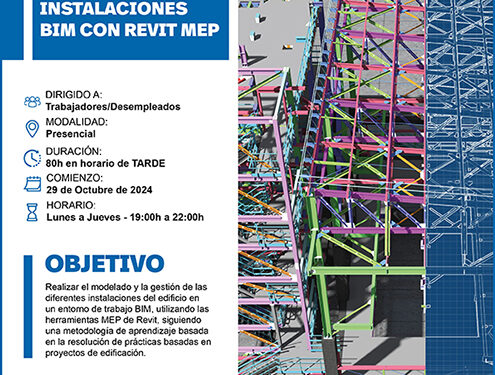 Abierto el plazo de inscripción para el curso gratuito de Modelado y gestión de instalaciones BIM con Revit MEP de CEOE-Cepyme Guadalajara 1 Abierto el plazo de inscripción para el curso gratuito de Modelado y gestión de instalaciones BIM con Revit MEP de CEOE-Cepyme Guadalajara