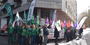 Concentración en la Seguridad Social de Cuenca en protesta por la insostenible situación de una plantilla insuficiente y totalmente desbordada