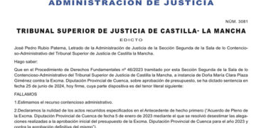 El BOP publica la nulidad de los presupuestos de la Diputación del año 2023 y el PP exige a Chana “que no  vuelva a repetirse este abuso de poder”