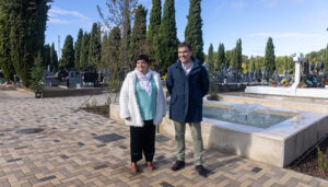 El cementerio de Guadalajara estrena dos nuevos bulevares, fuente y plantación de cipreses en Todos los Santos