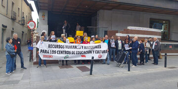 El personal laboral de Educación en Guadalajara de moviliza para exigir la cobertura de plazas vacantes y bajas por IT