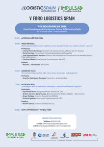 El sector de la logística se vuelca con el V Foro ‘Logistics Spain’ que se celebrará el próximo 7 de noviembre