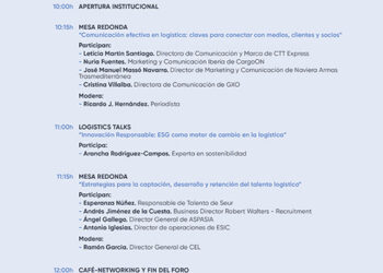 El sector de la logística se vuelca con el V Foro ‘Logistics Spain’ que se celebrará el próximo 7 de noviembre