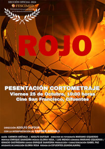 Estreno del cortometraje ROJO en Cifuentes, con la interpretación de la actriz local Carmen Arévalo