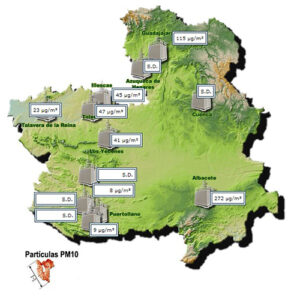 Guadalajara vuelve a superar el nivel de información de partículas PM10 por aire sahariano