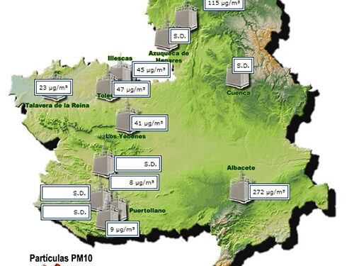 Guadalajara vuelve a superar el nivel de información de partículas PM10 por aire sahariano