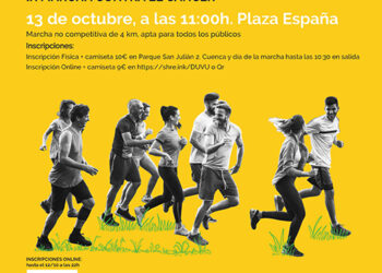 La Asociación celebra su novena edición de la ‘Marcha contra el cáncer’ en Cuenca el 13 de octubre