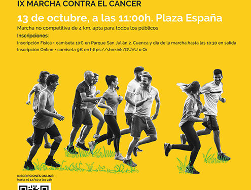La Asociación celebra su novena edición de la ‘Marcha contra el cáncer’ en Cuenca el 13 de octubre
