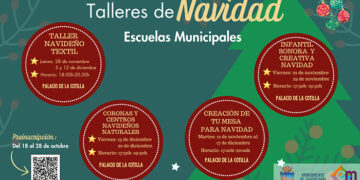 Las Escuelas Municipales del Ayuntamiento de Guadalajara ofrecen talleres para preparar la Navidad de una forma especial