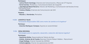 Las estrategias de sostenibilidad, comunicación y talento marcarán la agenda del V Foro ‘Logistics Spain’