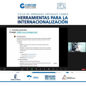 Medio centenar de empresas participan en el último ciclo virtual de jornadas de comercio exterior de CEOE-Cepyme Guadalajara