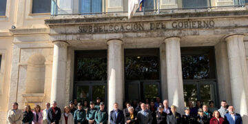 Minuto de silencio en la Subdelegación del Gobierno de España en Cuenca