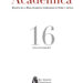Publicada en la web de la RACAL el número 16 de su revista "Académica" 3 Publicada en la web de la RACAL el número 16 de su revista Académica