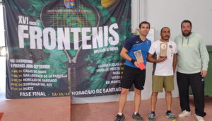Rubén Espada y Jaime Carrasco se llevan el último torneo de la temporada de frontenis en Sotos