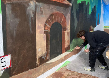 Setiles estrena un mural en el lavadero que integra historia, tradición y arte urbano