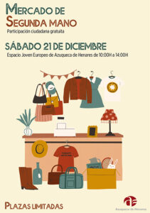 Abierta la inscripción en el Mercadillo de Segunda Mano de Azuqueca