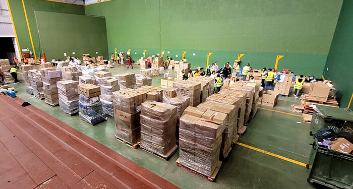 Azuqueca recoge 41 palés de ayuda para las zonas de Valencia afectadas por la DANA