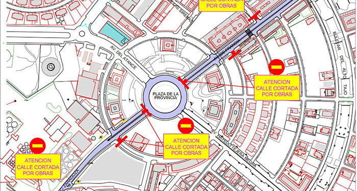 Cortes de tráfico en la calle Zaragoza y Avenida de Francia por las obras de asfaltado 1 Cortes de tráfico en la calle Zaragoza y Avenida de Francia por las obras de asfaltado
