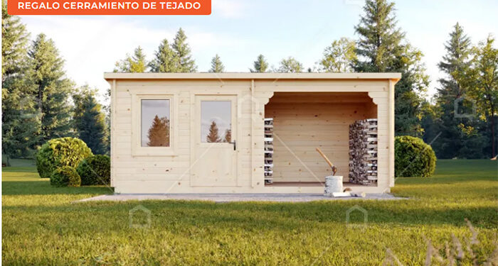 Crear un gimnasio en casa en una caseta de jardín moderna 1 Crear un gimnasio en casa en una caseta de jardín moderna