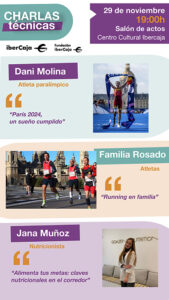 Dani Molina, la familia Rosado y la nutricionista Jana Muñoz, protagonistas de las Charlas Técnicas de La Media de Guada 