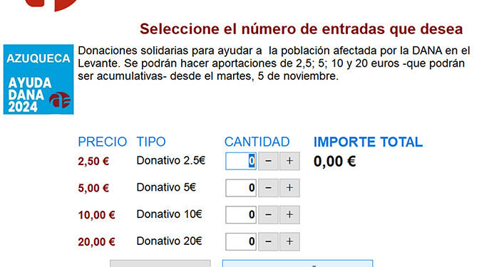 El Ayuntamiento de Azuqueca habilita la recogida de aportaciones económicas para los afectados por la DANA en Valencia