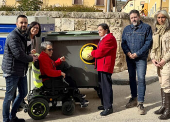 El Ayuntamiento de Brihuega instala contenedores de residuos adaptados para personas con diversidad funcional