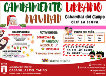 El Ayuntamiento de Cabanillas organiza un nuevo Campamento Urbano de Navidad, de 23 de diciembre a 7 de enero El Ayuntamiento de Cabanillas organiza un nuevo Campamento Urbano de Navidad, de 23 de diciembre a 7 de enero