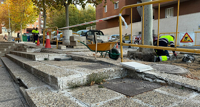 El Ayuntamiento de Cuenca continúa con el Plan de Mantenimiento Urbano con el arreglo del acerado de Miguel de Unamuno