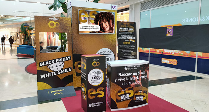 El Mirador se llena de color para celebrar el Black Friday, con 3.000 euros en premios, música y animación infantil