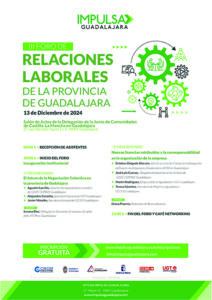 Impulsa Guadalajara organiza el III Foro de Relaciones Laborales de Guadalajara el próximo 13 de diciembre