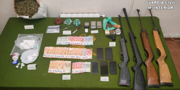 La Guardia Civil desarticula dos puntos de drogas en la Manchuela conquense