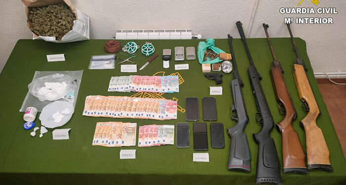 La Guardia Civil desarticula dos puntos de drogas en la Manchuela conquense