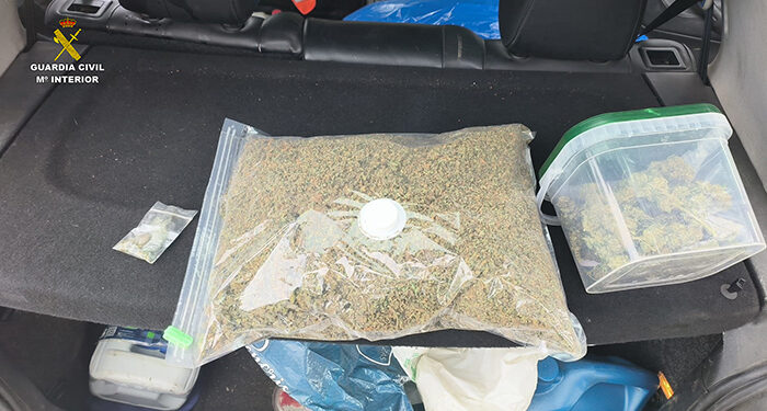 La Guardia Civil detiene a una persona con un kilo de marihuana en Uceda
