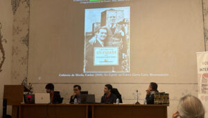 Marco Antonio de la Ossa defiende la importancia del tambor en las Turbas en el congreso de la universidad de Murcia