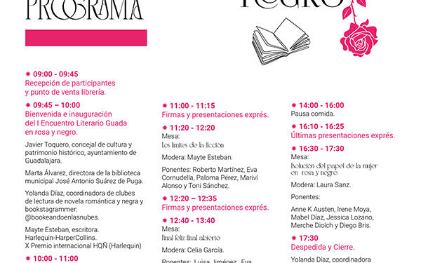 Nace el primer Encuentro Literario Guadalajara en Rosa y Negro